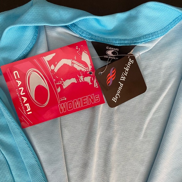 Canari cycle wear top, cyclist shirt, tank cycle top Womens size large - Picture 4 of 7